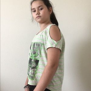 Off the shoulder crop top